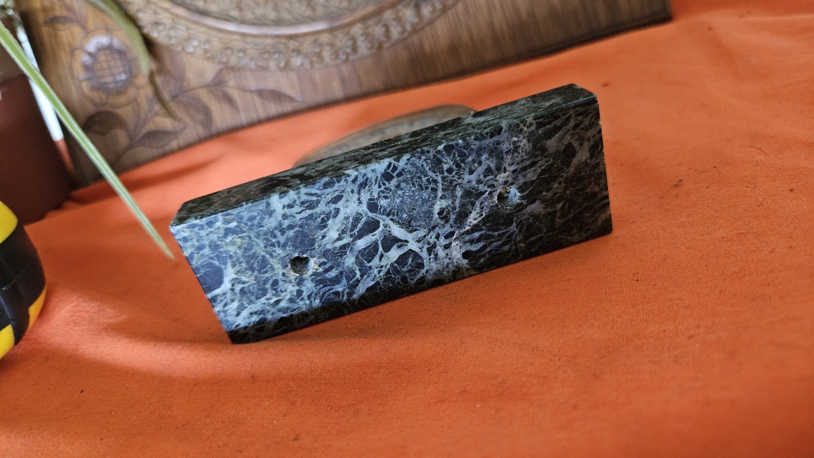 Vintage Swiss Desk Clock Animated Hand Painted, Working, Le Petit Ferguson.