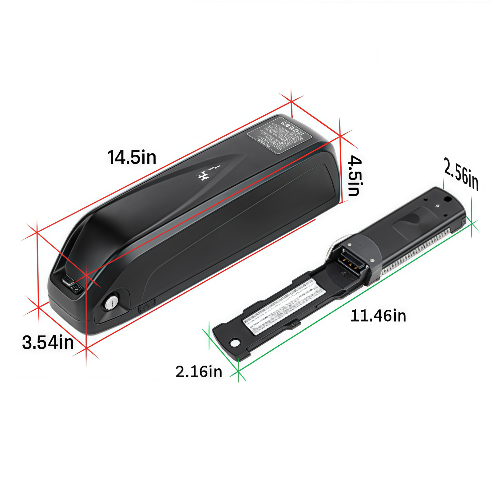 HHAILONG 52V 48 Ebike li-ion battery, suitable for 200-1000W electric bicycles