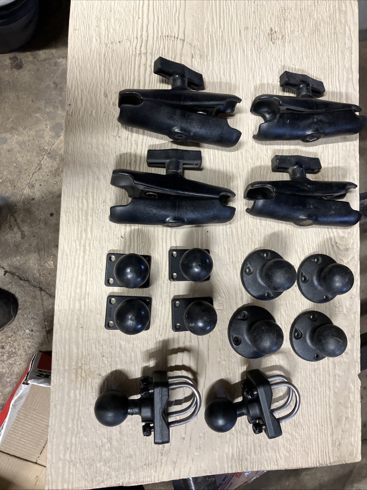 14 Pc RAM® 1.5" C-Size Ball Mount Double Socket Arm Assortment Set