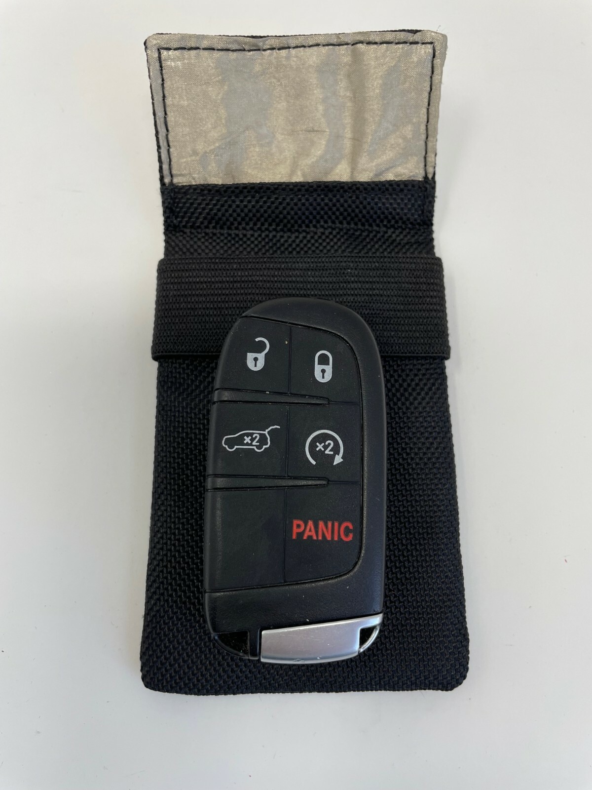 FnJ Faraday Bag for Car Key FOB Signal Blocking Fits Lockboxes Purse Size 4x2.5"