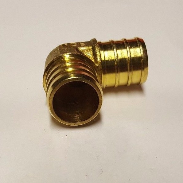 100 PIECES 3/4" PEX ELBOW - BRASS CRIMP FITTINGS (LEAD-FREE)