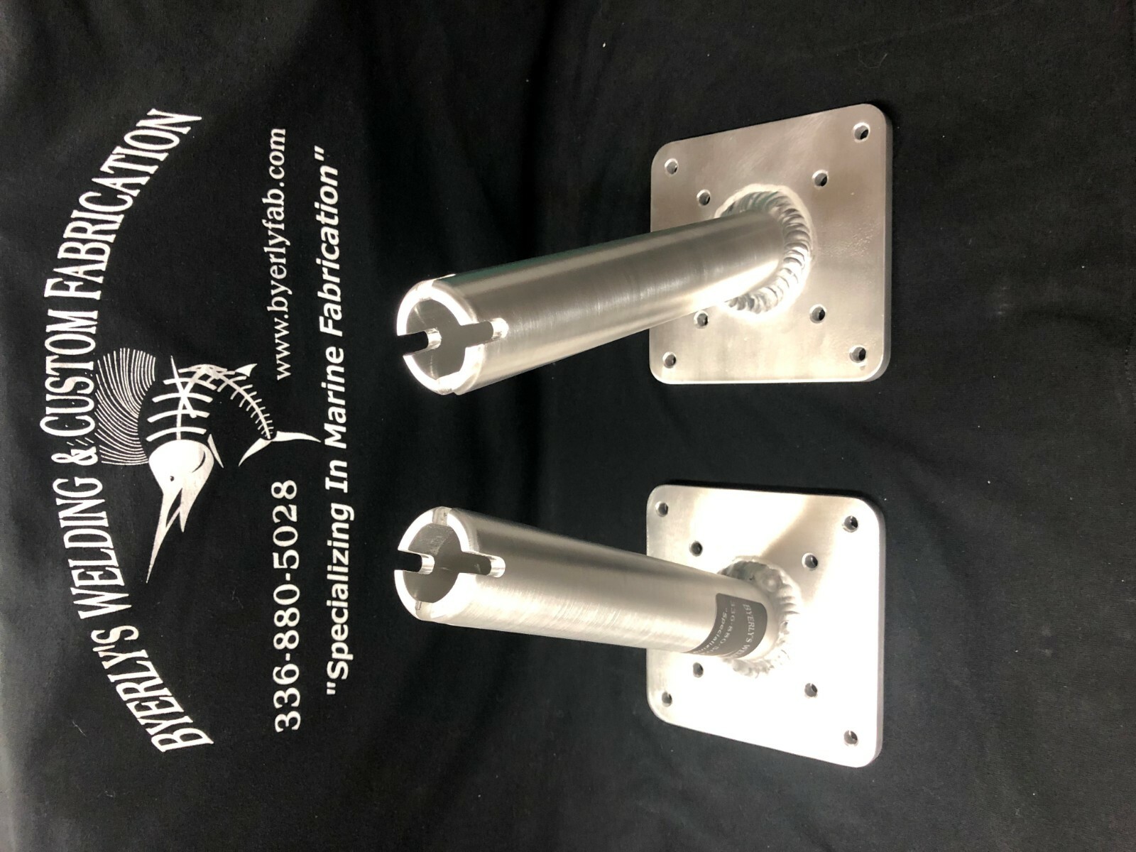 2 Heavy duty Downrigger Gimbal Mounts 30 degree Fits Cannon downriggers 9-1/2''