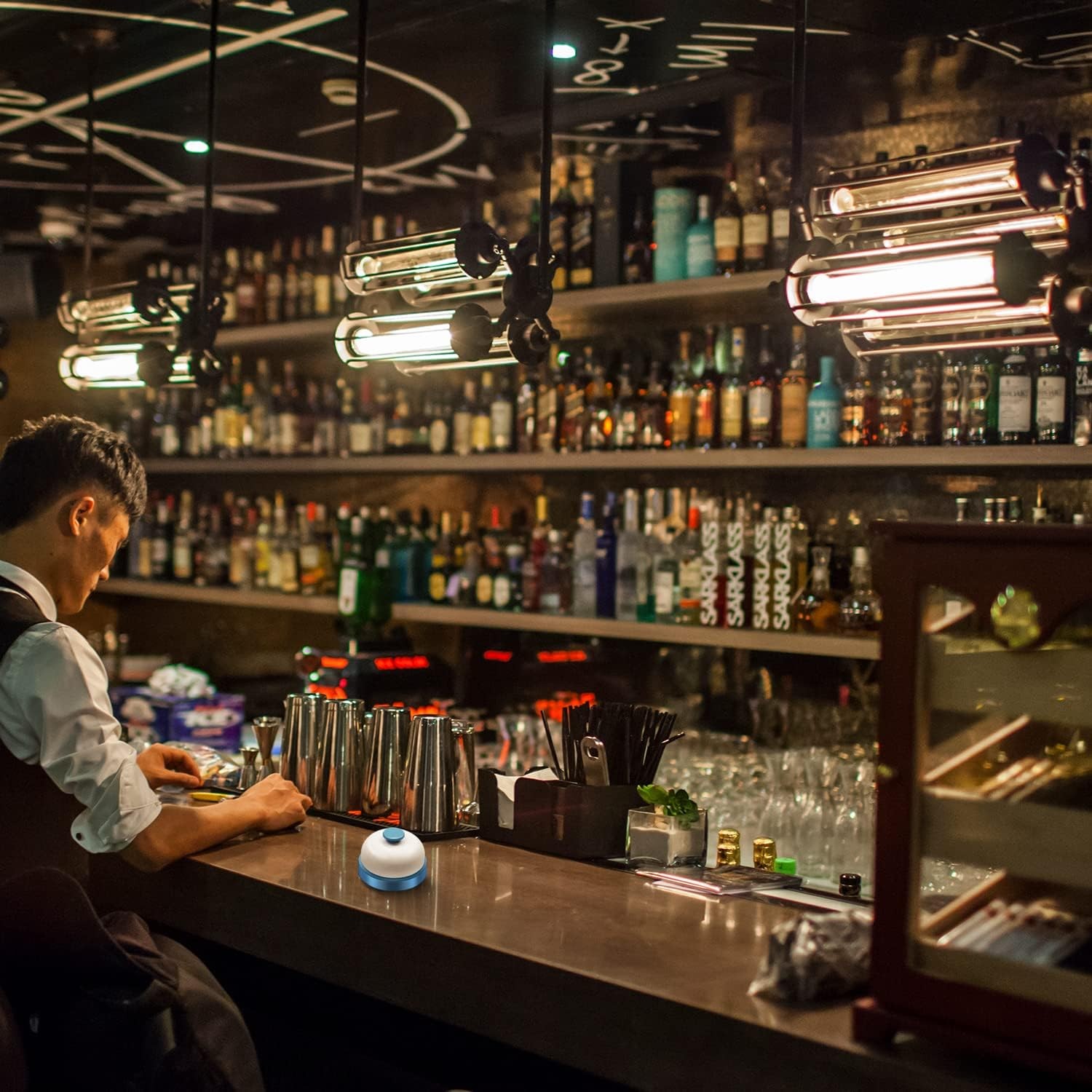 Call Bell,Service Bell Desk Bell Dinner Desk Bell Front Desk Bell,2.8 inch Metal