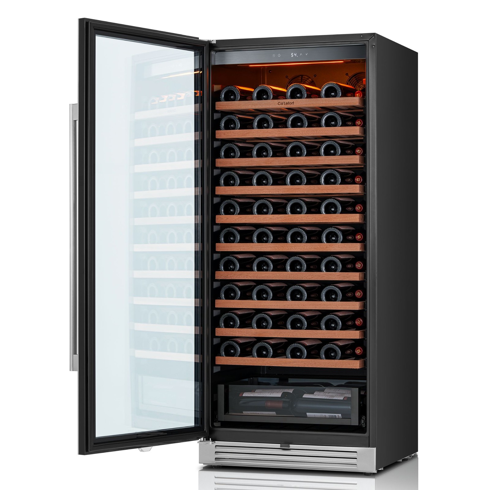 Ca'Lefort Wine Cooler Refrigerator 90 Bottles 40-65°F Left-Hinged Bar/Restaurant