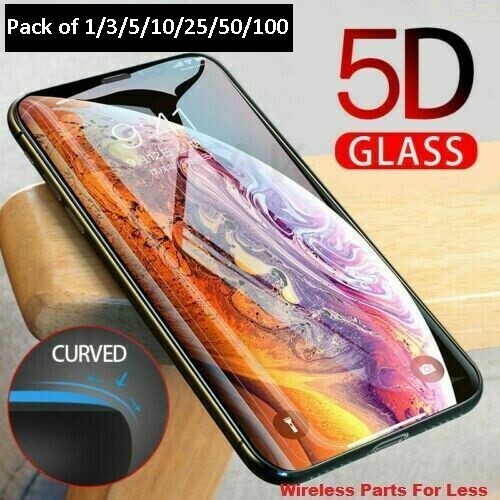 Full Coverage Tempered Glass Screen Protector For iPhone 14 15 16 17 Pro MAX LOT