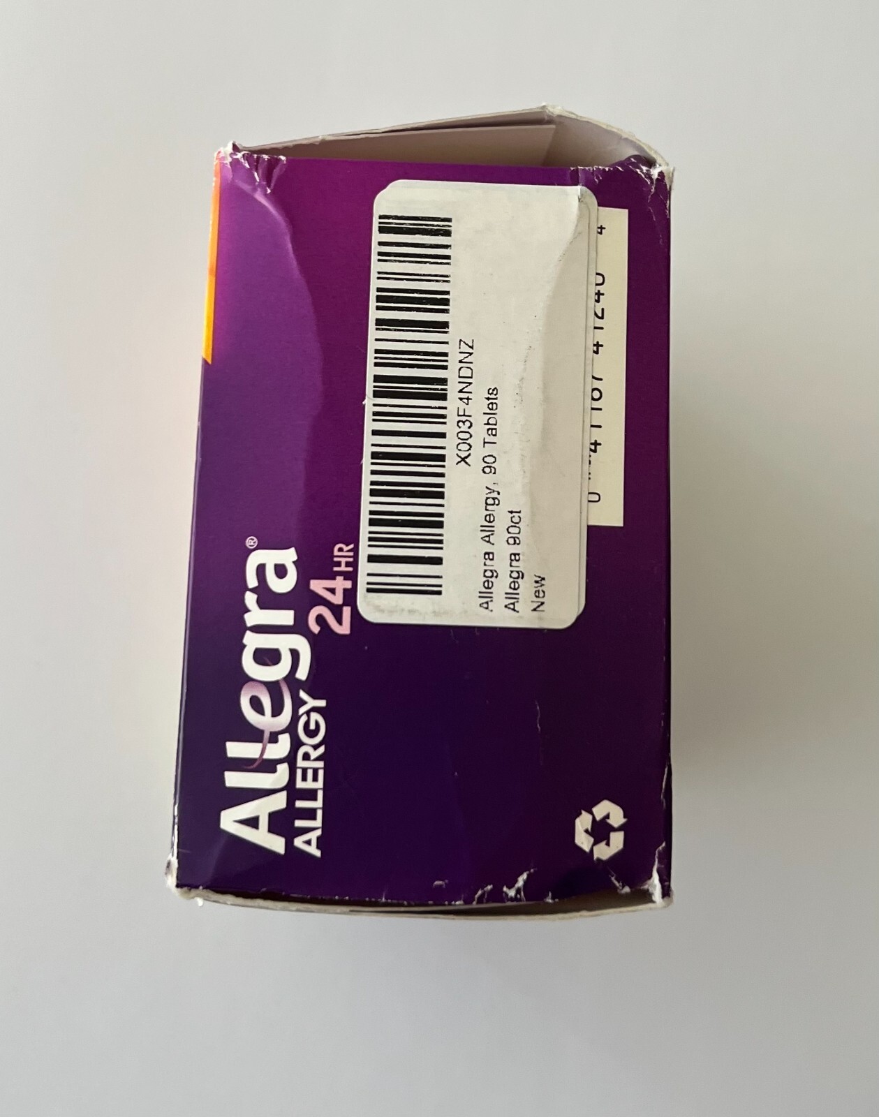 Allegra Allergy Non-Drowsy Relief 180mg 90 Tablets, 04/26