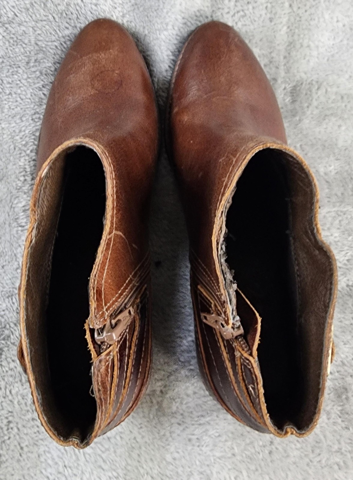 Matisse Kate Ankle Booties Women's Size 8.5 Brown Leather