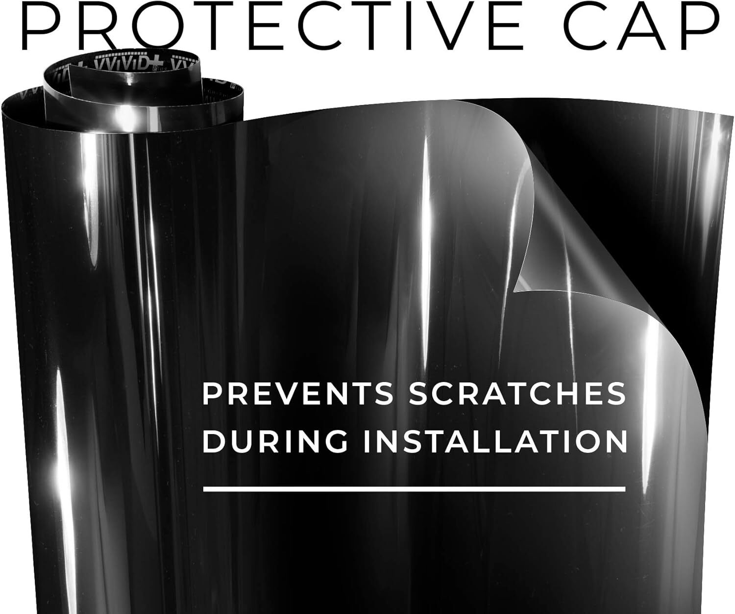 VViViD+ Ultra Gloss Premium Vinyl Car Wrap Film 1ft x 5ft, Piano Black