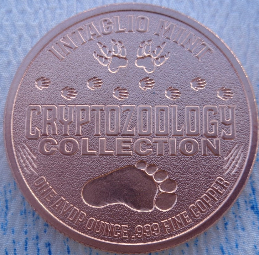 1 oz. BIGFOOT #1 Cryptozoology Series .999 fine copper round