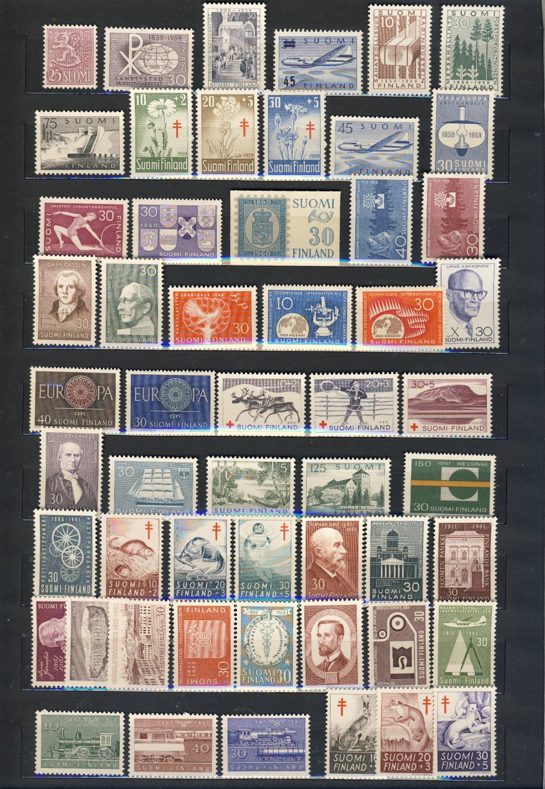 Finland 1959-1962 MNH Lot