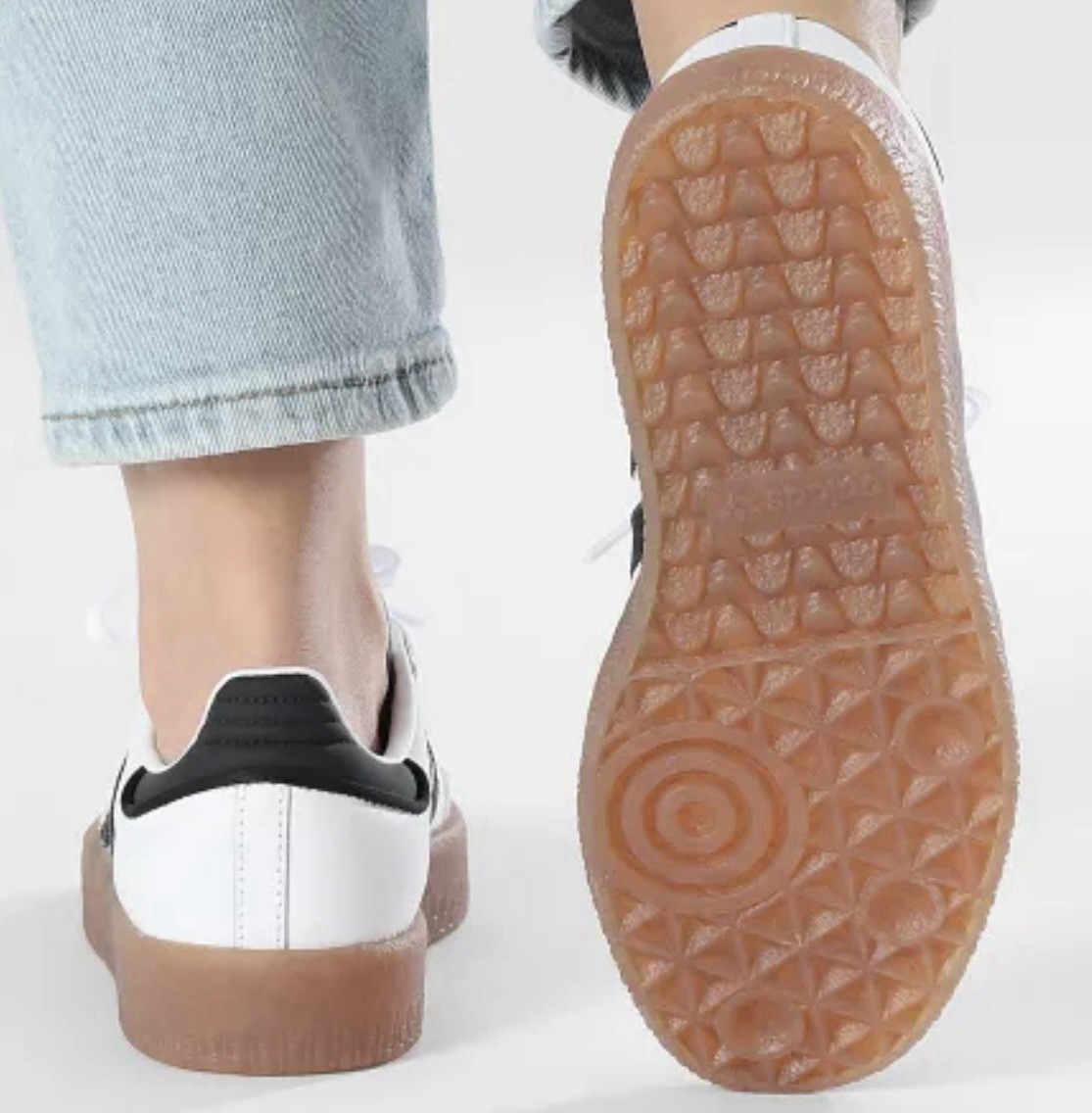 Adidas Originals Sambae Cloud White Metallic Gold Women's Shoes JI1349 Multi Sz