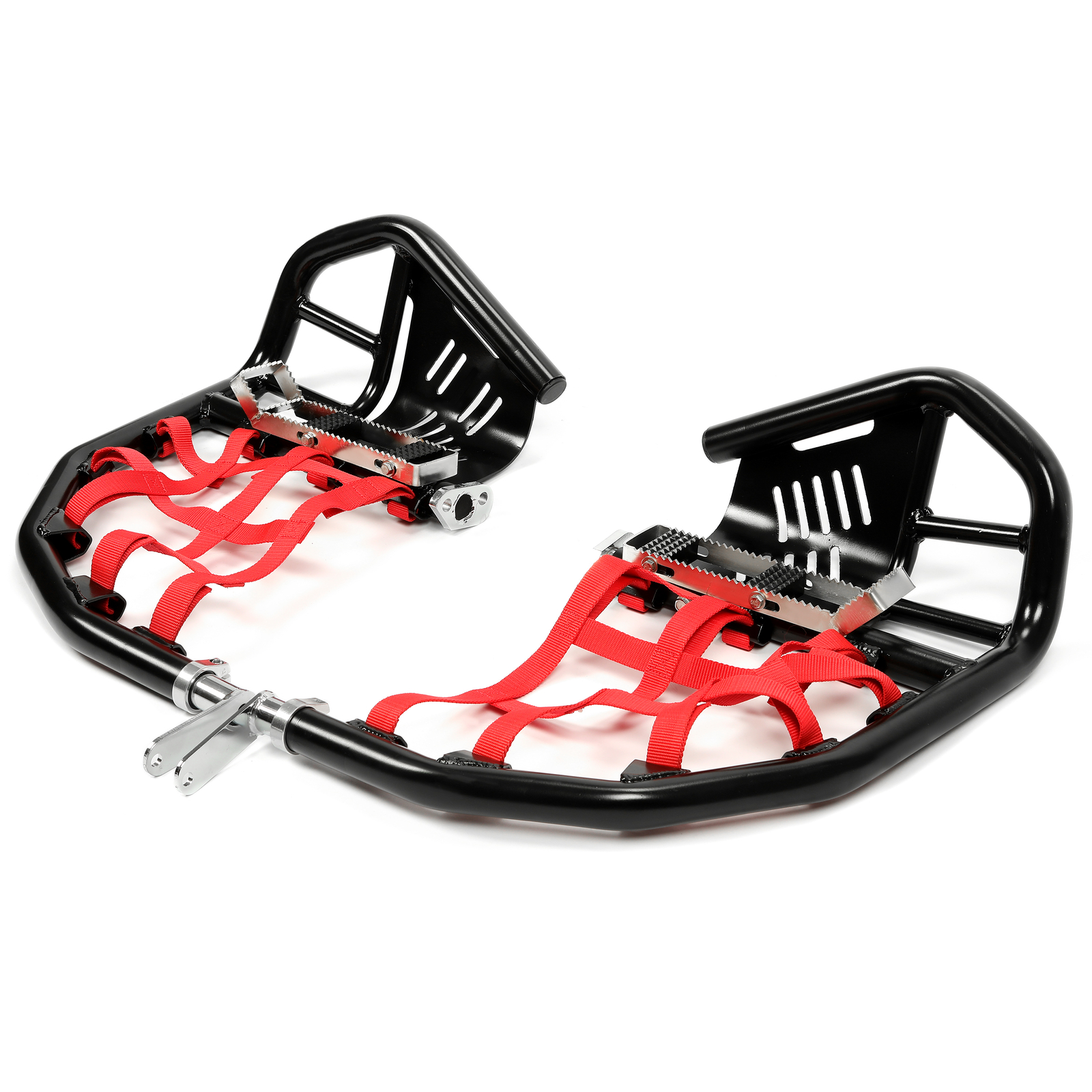 For Honda Sportrax 400 TRX 400EX 400X Nerf Bars Pro Peg Black Bars Red Nets -New