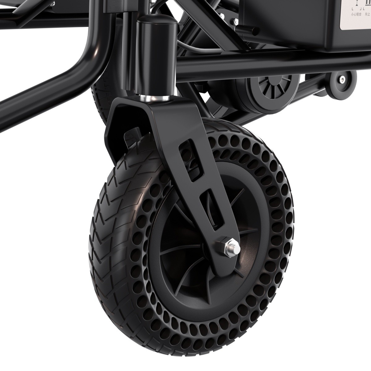 500W Foldable Electric Lightweight Intelligent Wheelchair For Senior All Terrain