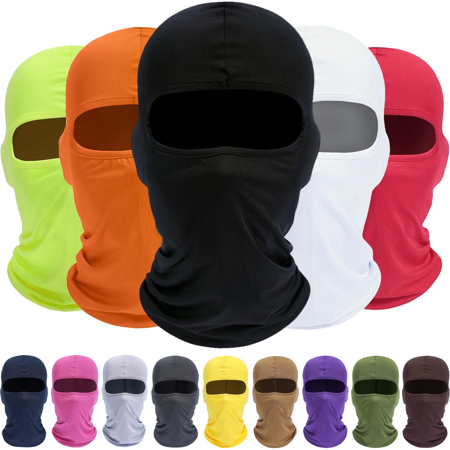 Balaclava Full Face Mask UV Protection Ski Sun Hood Tactical Masks for Men Women