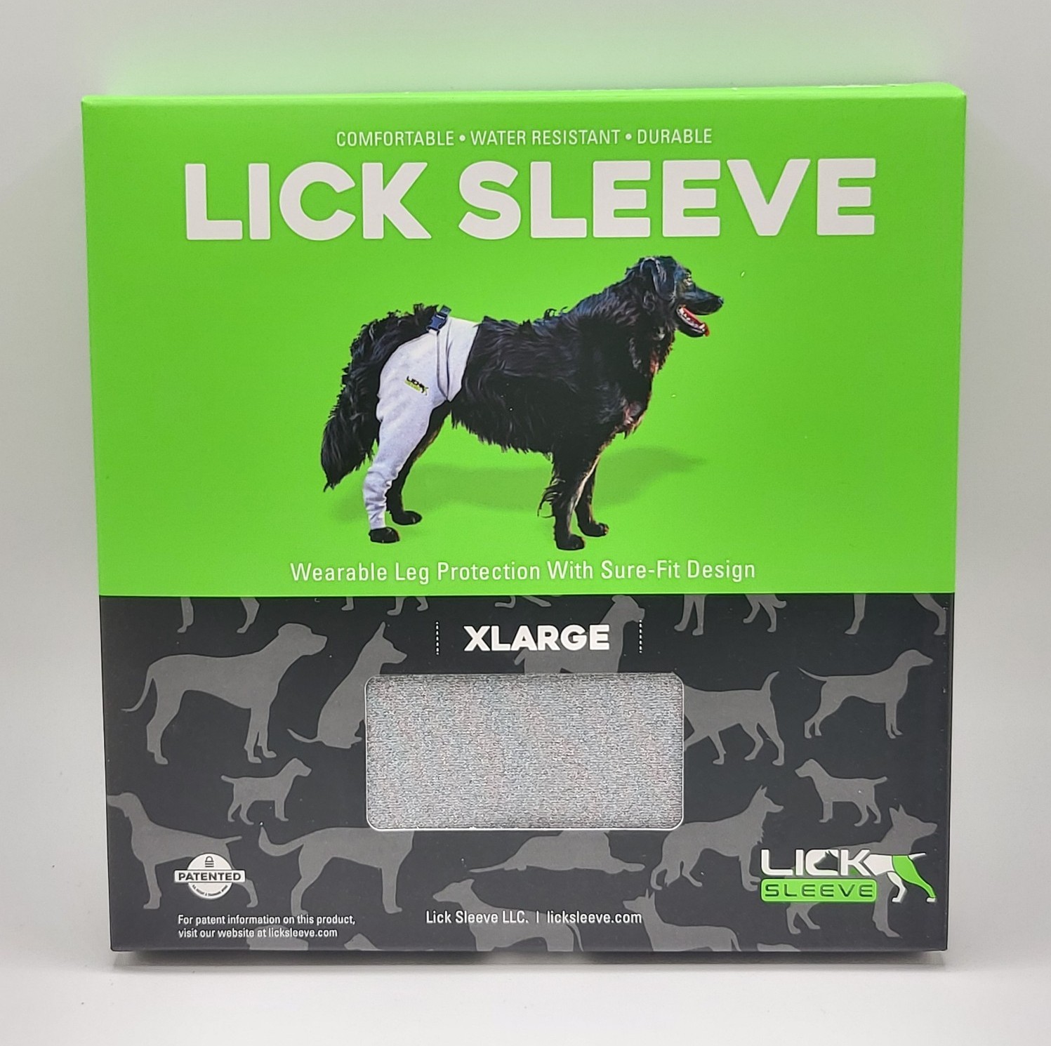 Lick Sleeve X-LARGE Dog Anti-Licking Leg Protection Sleeve Hind/Back Legs L/R