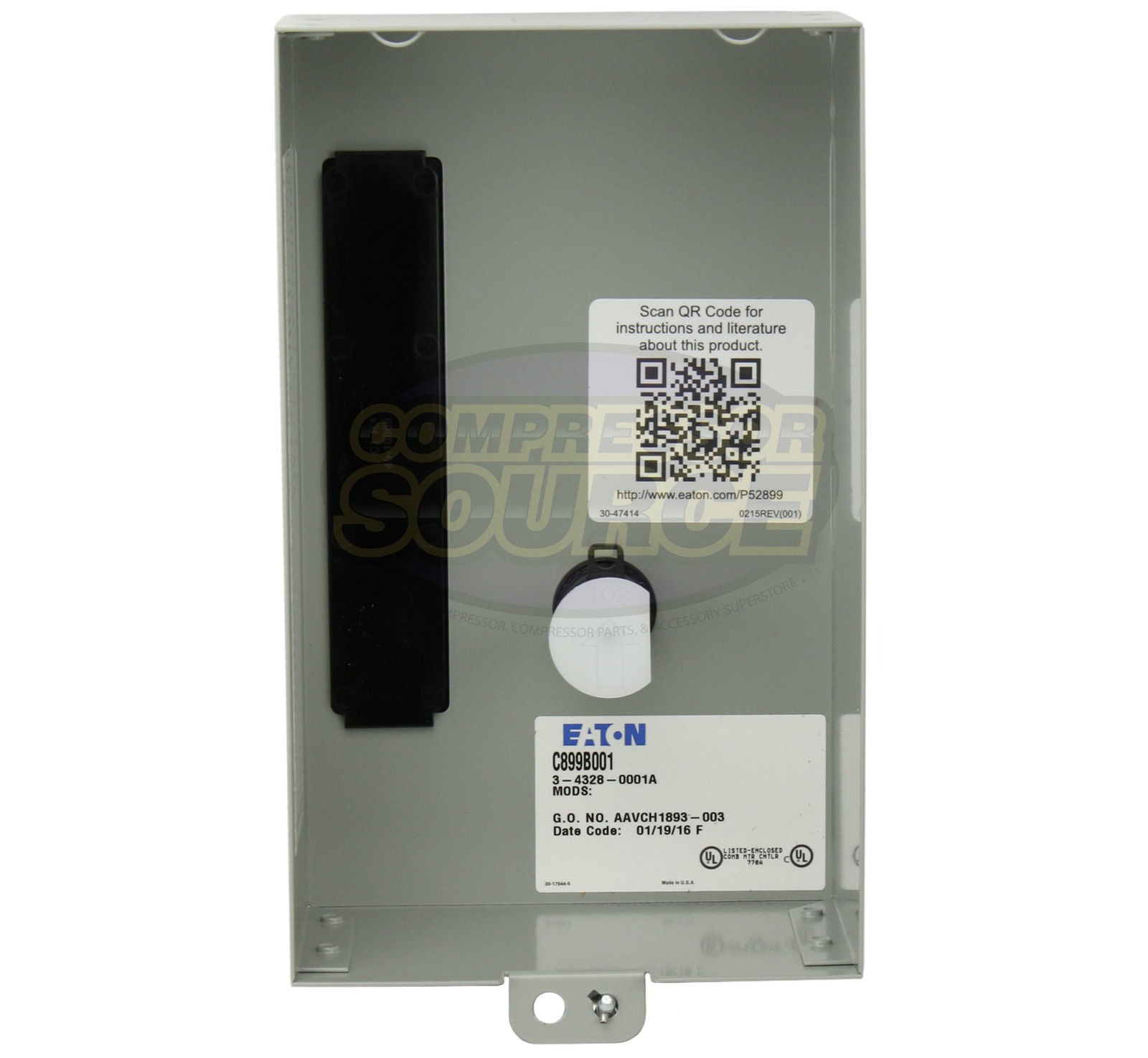 Eaton 7.5 HP Single 1 Phase 230V Magnetic Starter B27CGF40B040 Motor Control