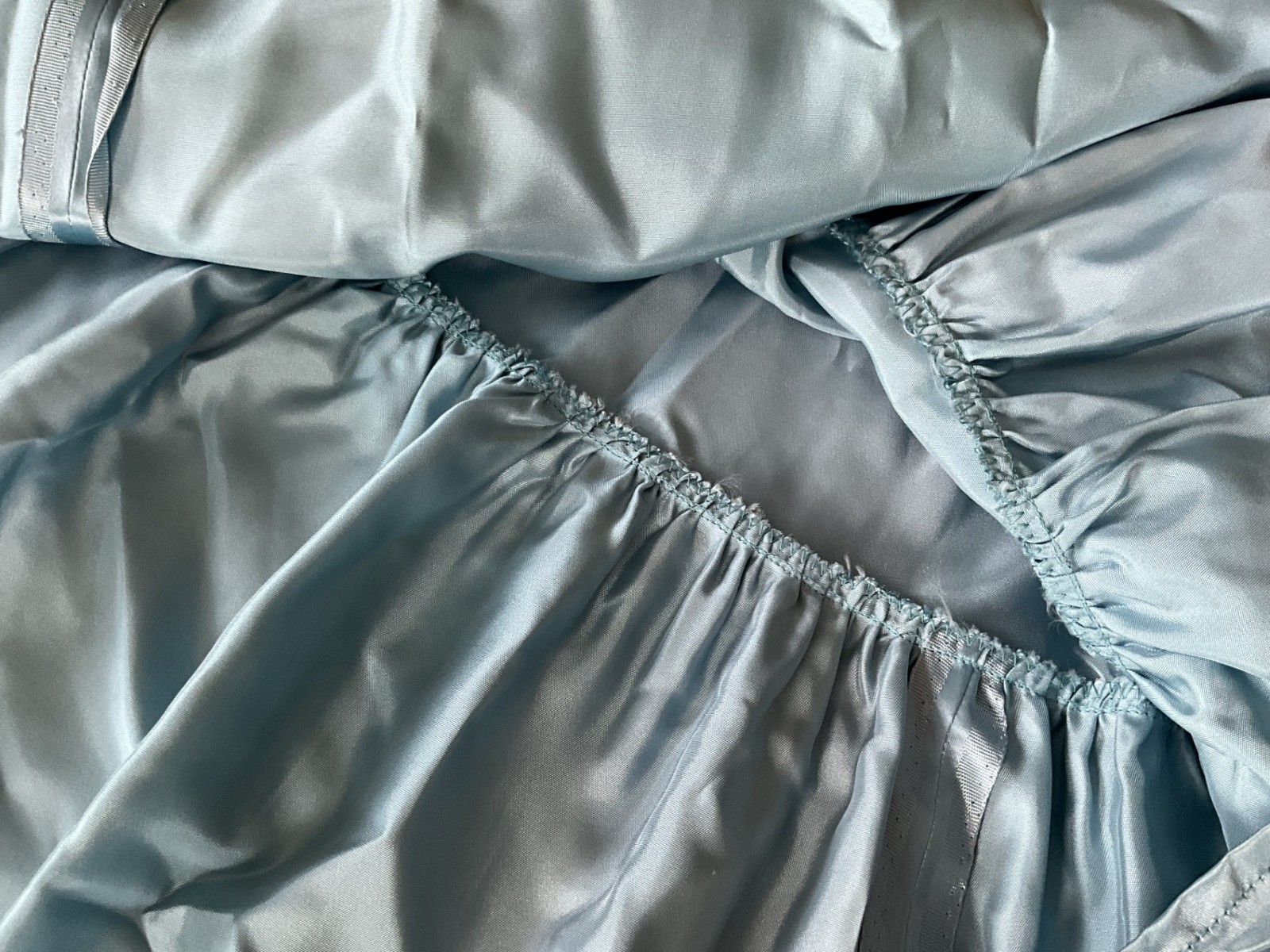 Vintage? Native American Navajo Blue Satin Skirt