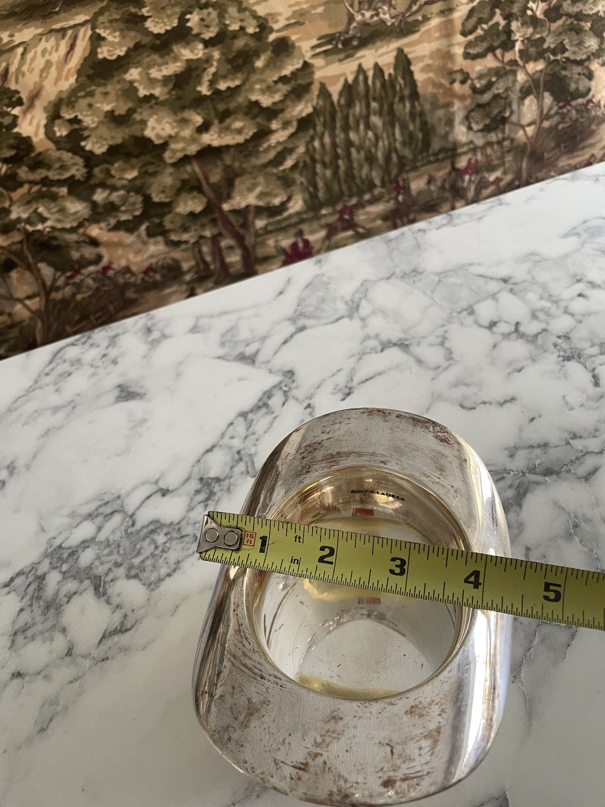 RARE RALPH LAUREN SILVERPLATE BALMORAL FINLEY TOP HAT NUT BOWL TRAY DECANTER