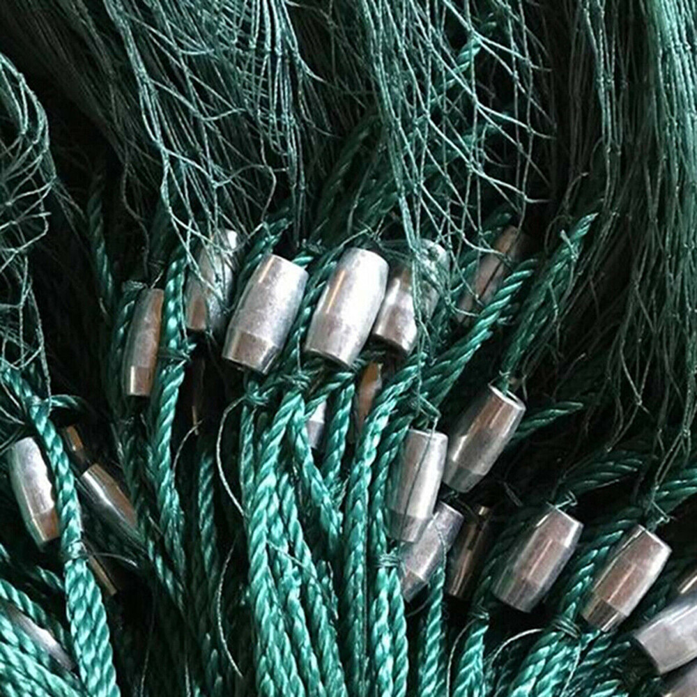 Fishing Net Pull Net 2x 10M Trawl Clear Pond Fish Beach Seine Drag Bait Minnows