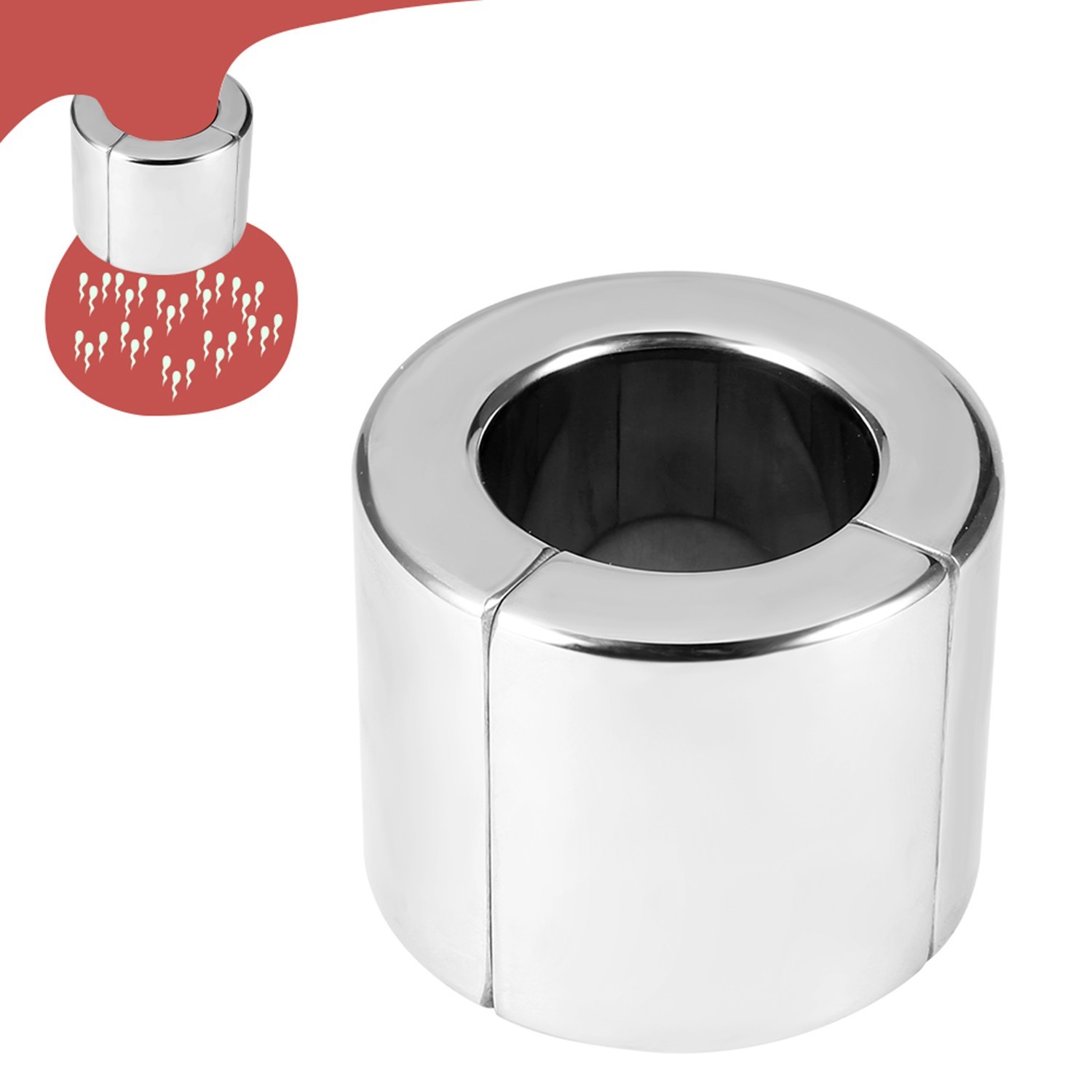 1PC Ball Stretcher Weight 304 Stainless Steel Magnetic Testis Stretching Ball