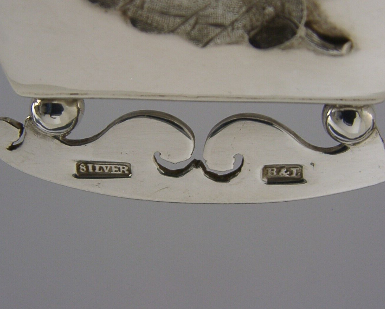 LARGE 96g 19th CENTURY AMERICAN SOLID SILVER CRIB CRADLE COT ANTIQUE B&L