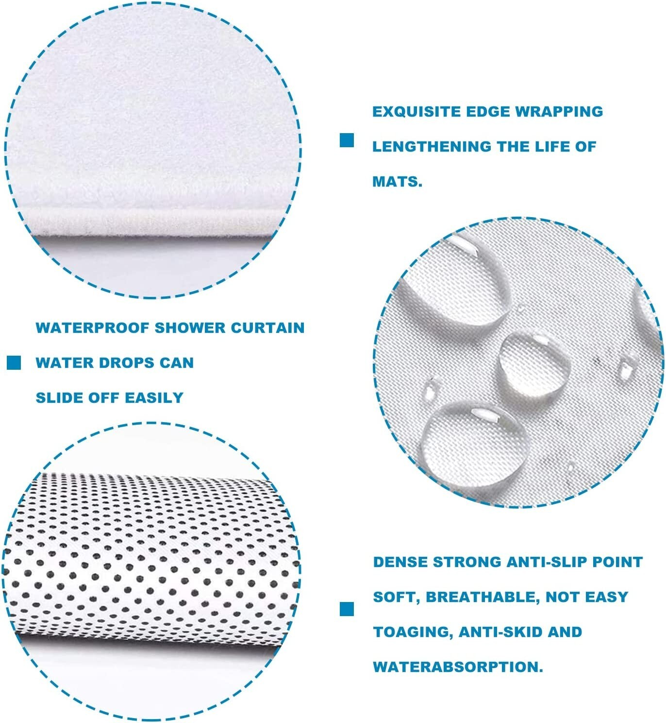 Mickey Mouse Bathroom 4 Pieces Set Shower Curtain Lid Cover and Bath Mat Rugs