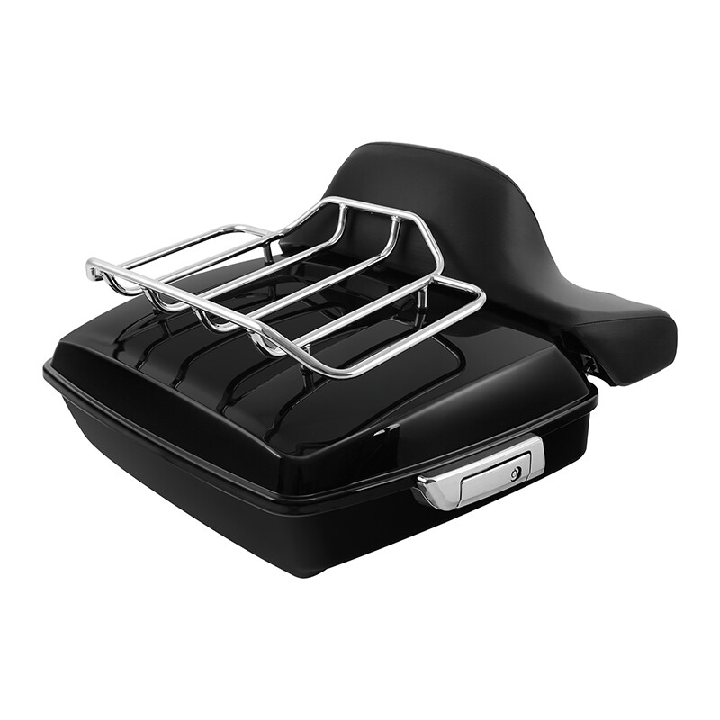 Chopped Trunk Pad Rack 2 Up Mount Fit For Harley Touring Touring 1997-2008