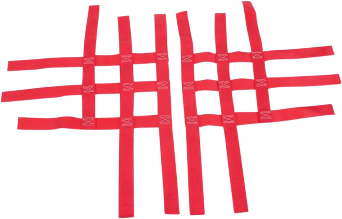 Motorsport Products Replacement EZ-FIT Nerf Bar Nets - Red ATV/UTV 81-0203