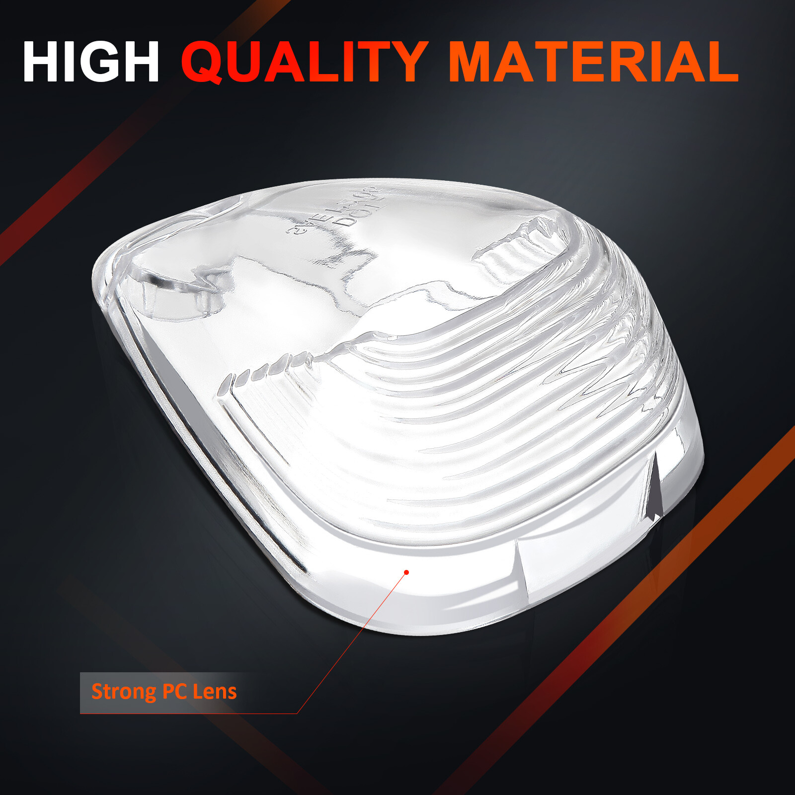 5 Clear Cab Roof Running Marker Light Cover Lens For Ford F-250 F-350 Super Duty