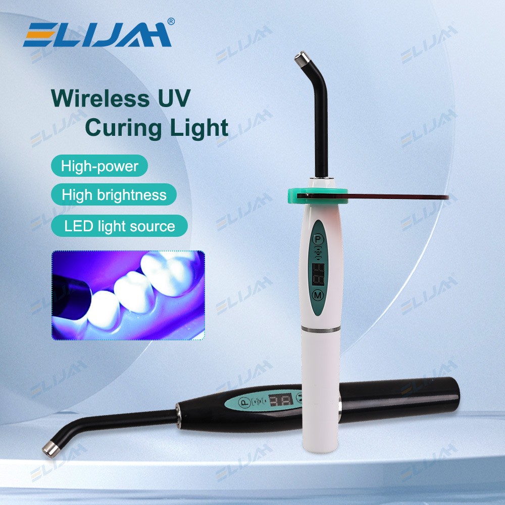 Dental Wireless Cordless LED Cure Curing Light Lamp 2000mw 5W Tool Resin Cure BK