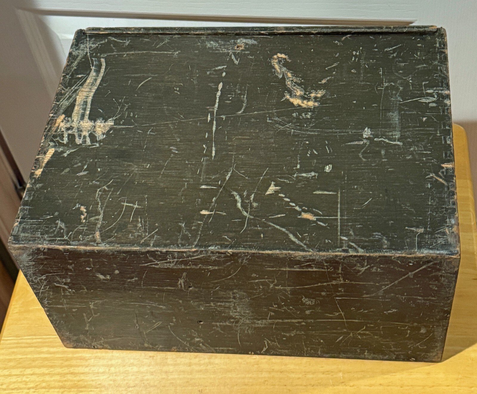 Vintage - David White - IMPROVED Surveying TRANSIT low serial #- w old wood box