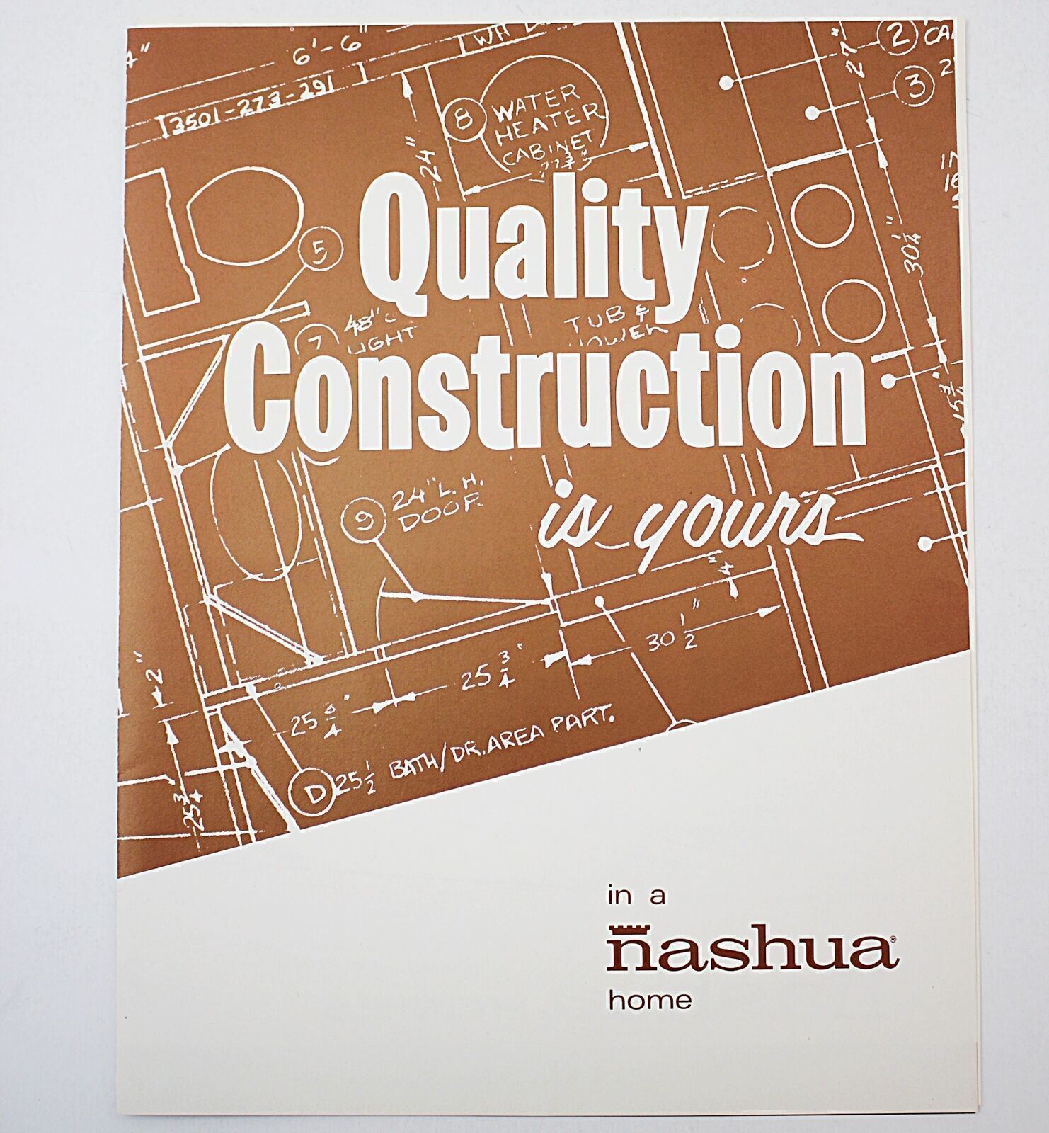 1960s Nashua Mobile Homes Color Ad Brochure Mid-Century Modern #10