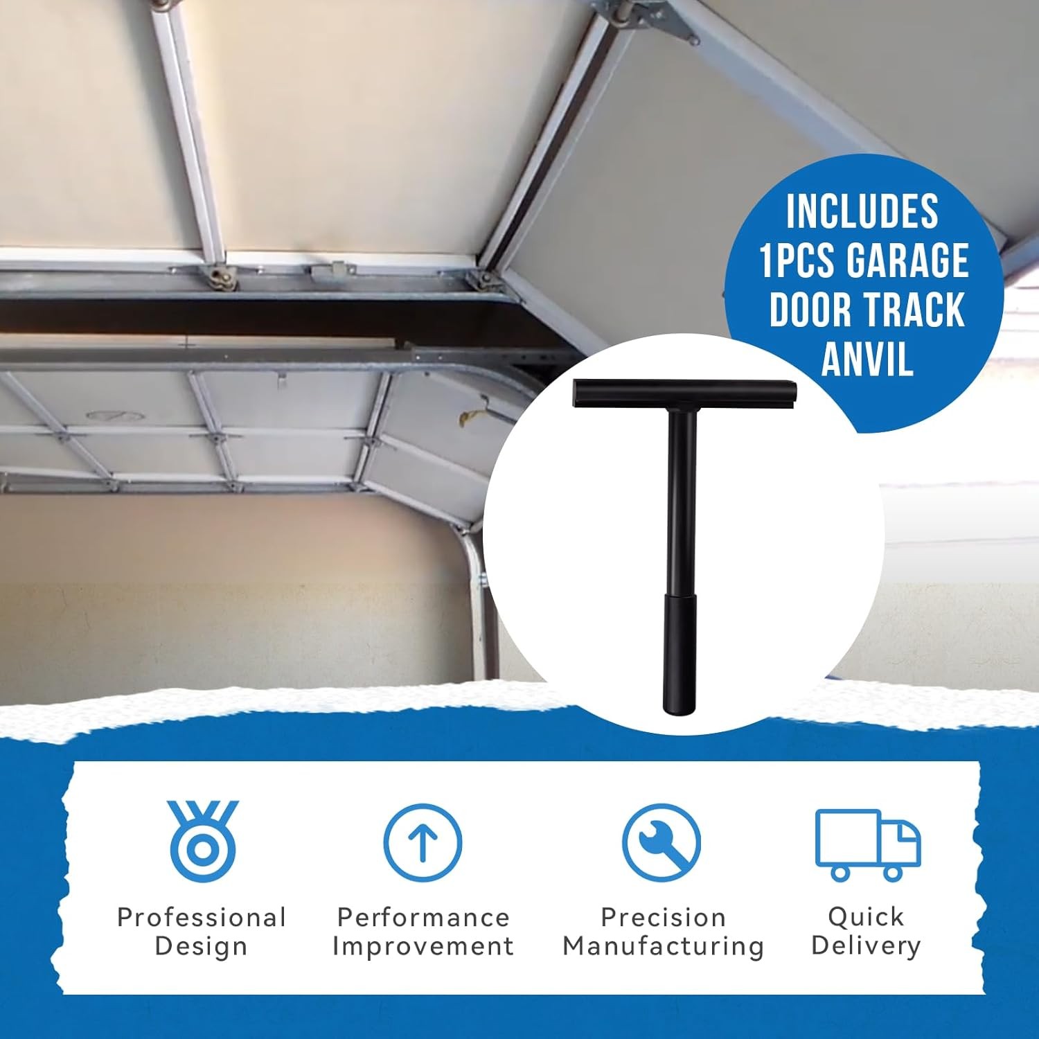 Garage Door Track Anvil Fits 2in Garage Door Track, Straighten Garage Door Track