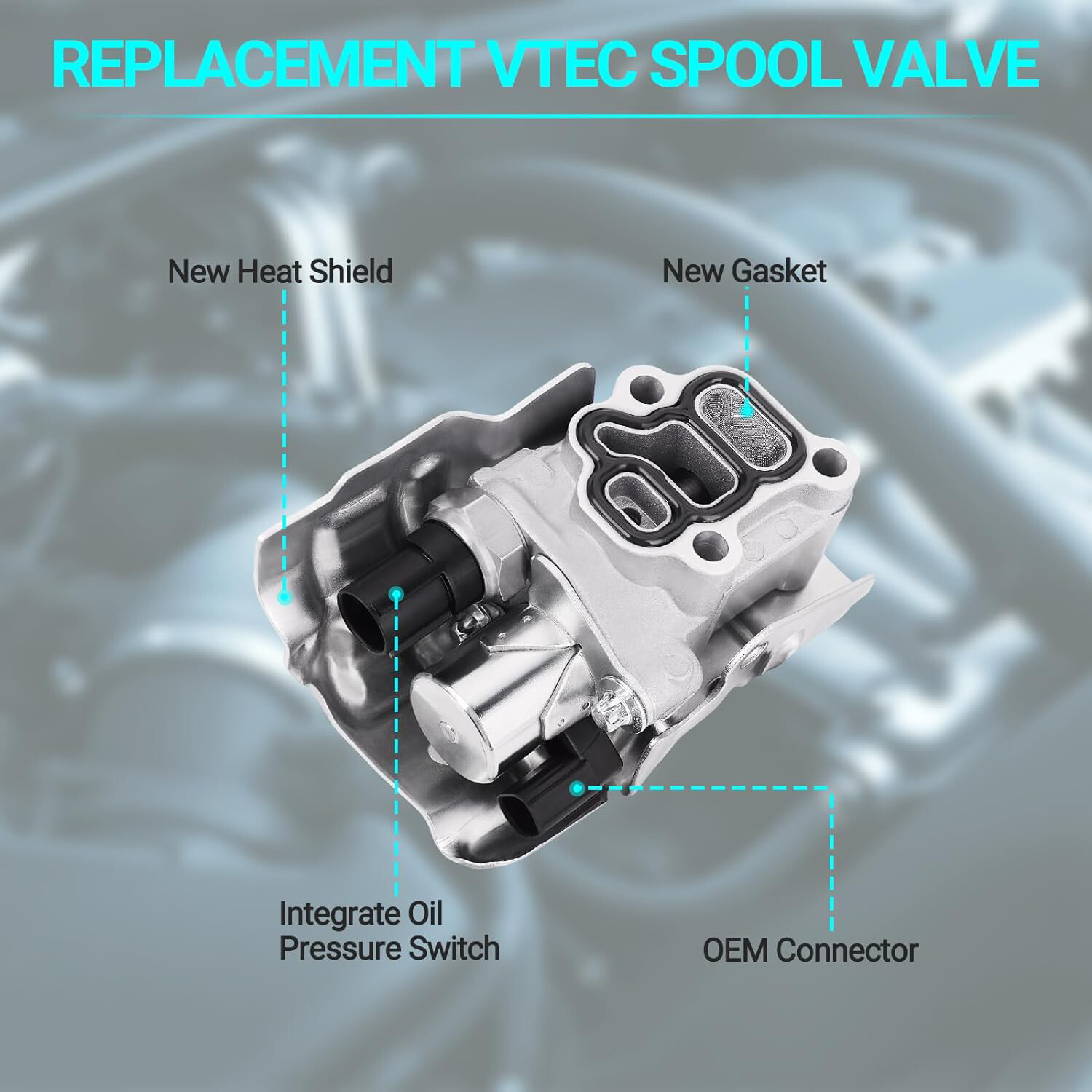 Spool Valve VTEC Solenoid For Honda Accord Civic CRV Acura RSX OE#15810-PRB-A03