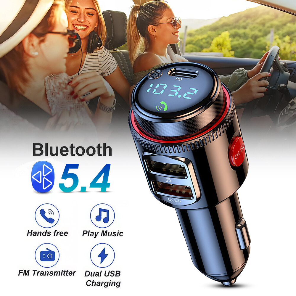 Wireless Bluetooth Car FM Transmitter Handsfree Kit MP3 Player Adapter Charger
