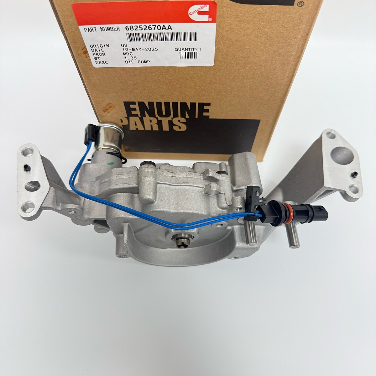 Cummins 68252670AB Engine Oil Pump & Solenoid for 2011-2018 Dodge Jeep 3.6L