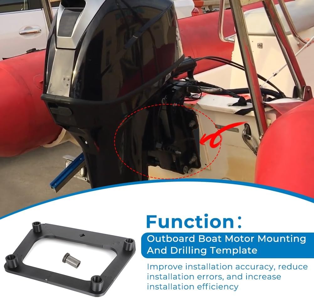 Fit BIA Outboard Boat Motor Engine Mounting Drilling Template 1/2" Drill Bushing