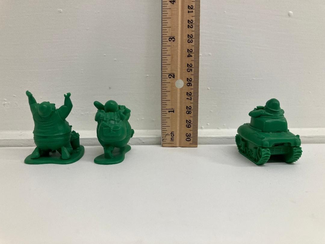 Takara Tomy Panda's Ana Gashapon Fat Cute Green Soldiers Set 2 Complete! 2015