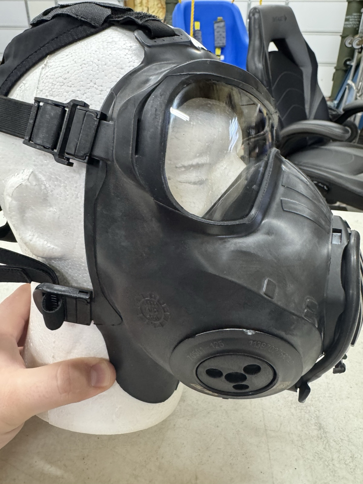 US Surplus Gas Mask Avon C50 40mm NATO Filters, Medium