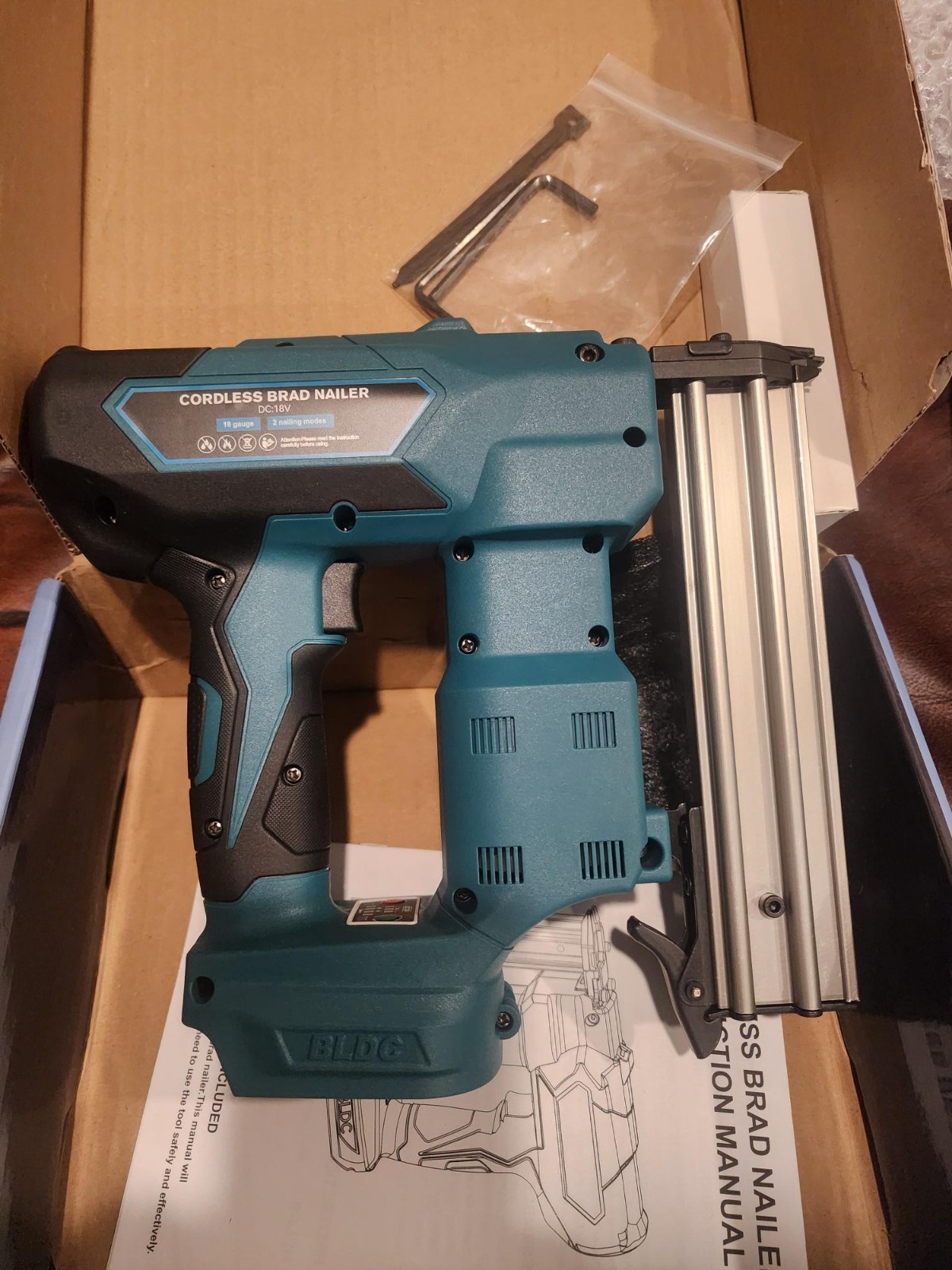 Cordless Brad Nailer for Makita 18V Lithium-Ion Battery Not Included