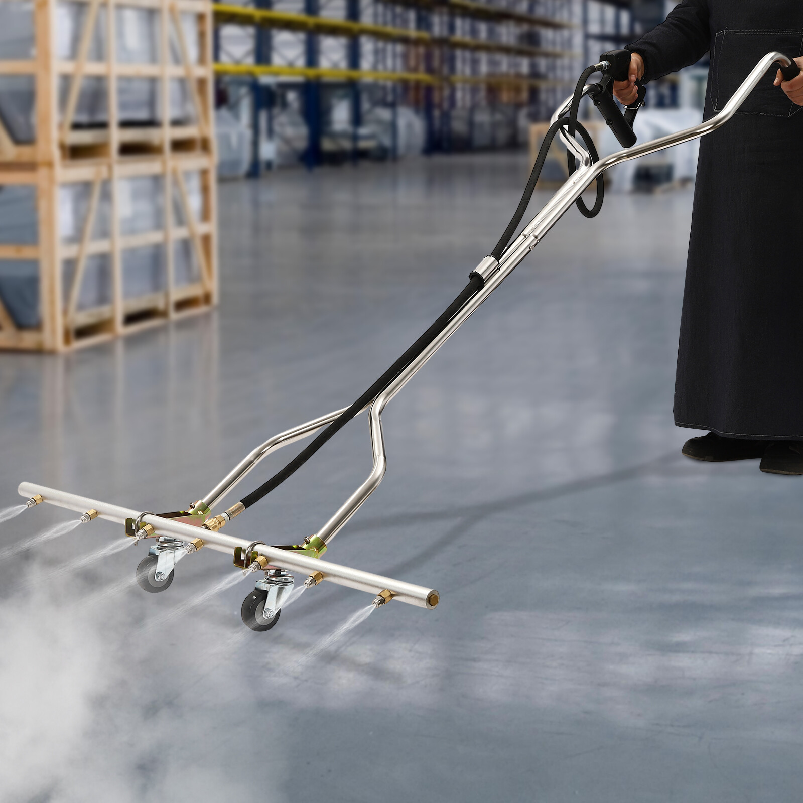 39" 7-Hole Water Broom For Hot and Cold Water Pressure Washer 100x160cm/39*63in