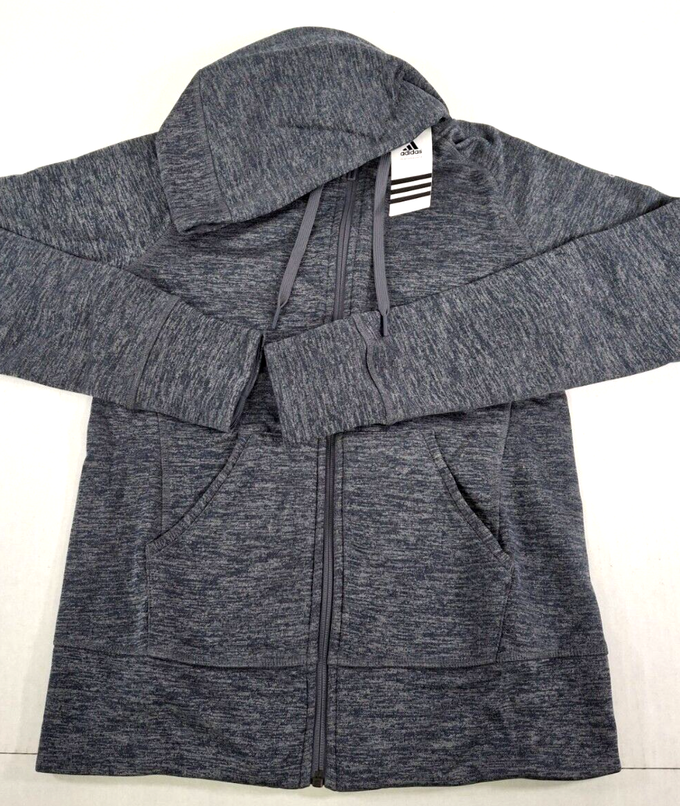 Adidas Climawarm Track Fleece Women's Hoodie-Heather Onyx Various Sizes