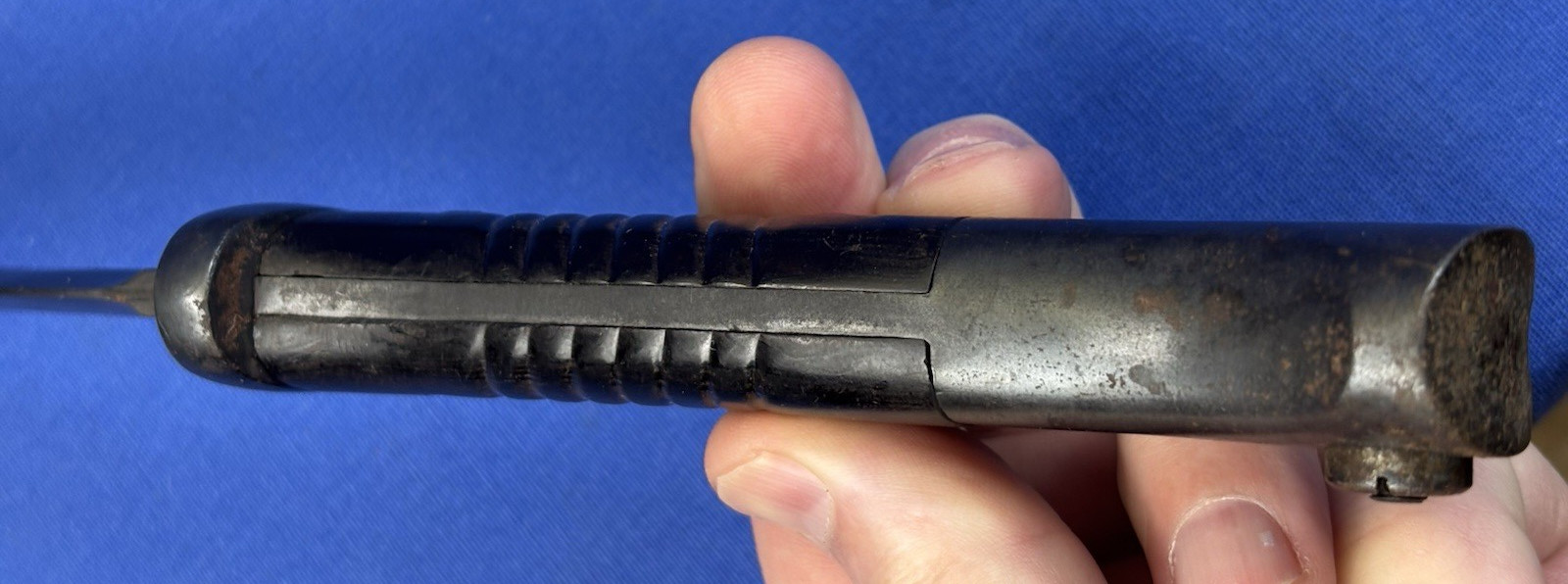 Vintage 1940 German WWII E. Pack & Sohn Bayonet & Scabbard Matching Number Frog