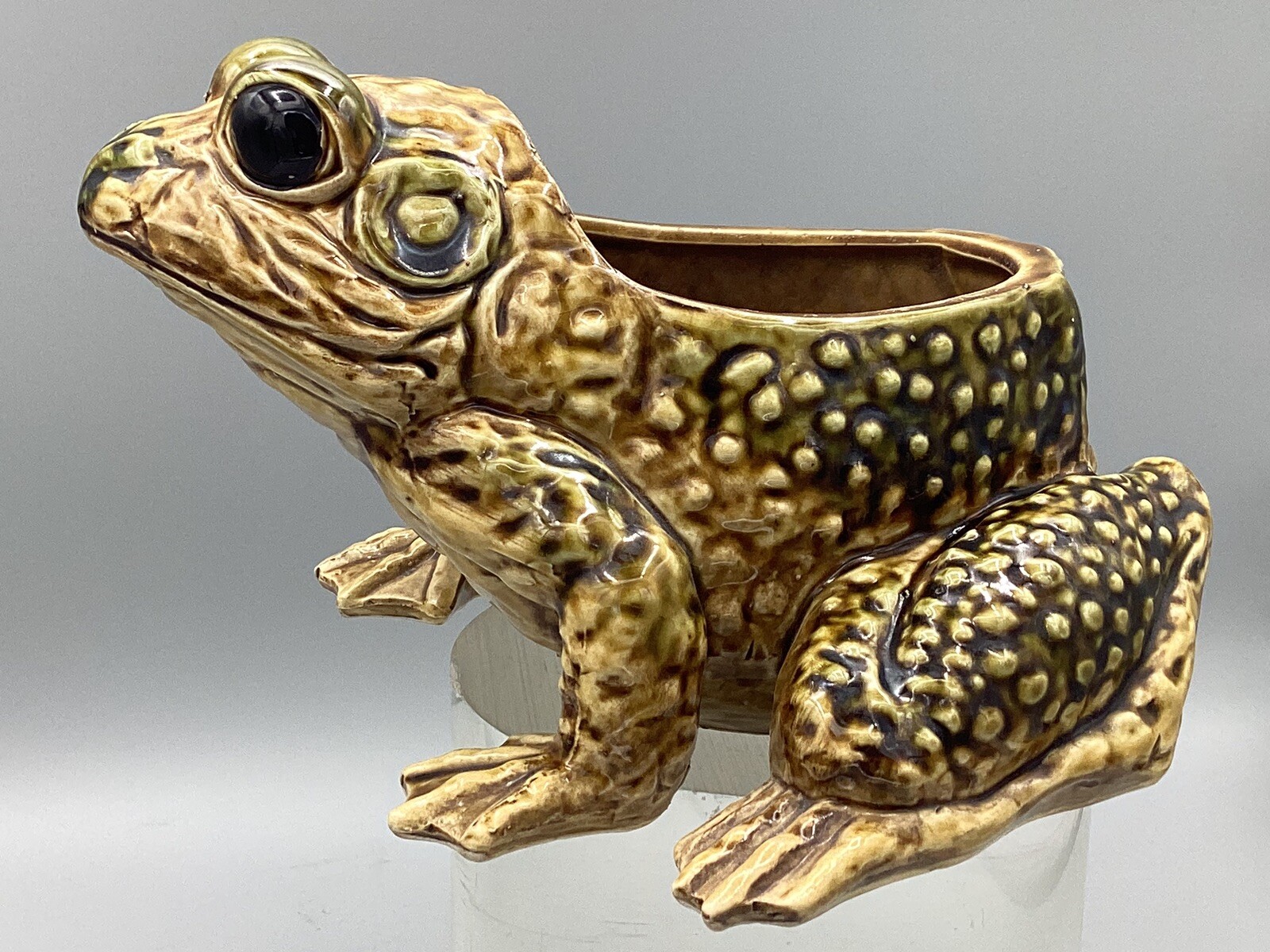 Vintage Frog Toad Art Ceramic Planter for Garden Home Decor