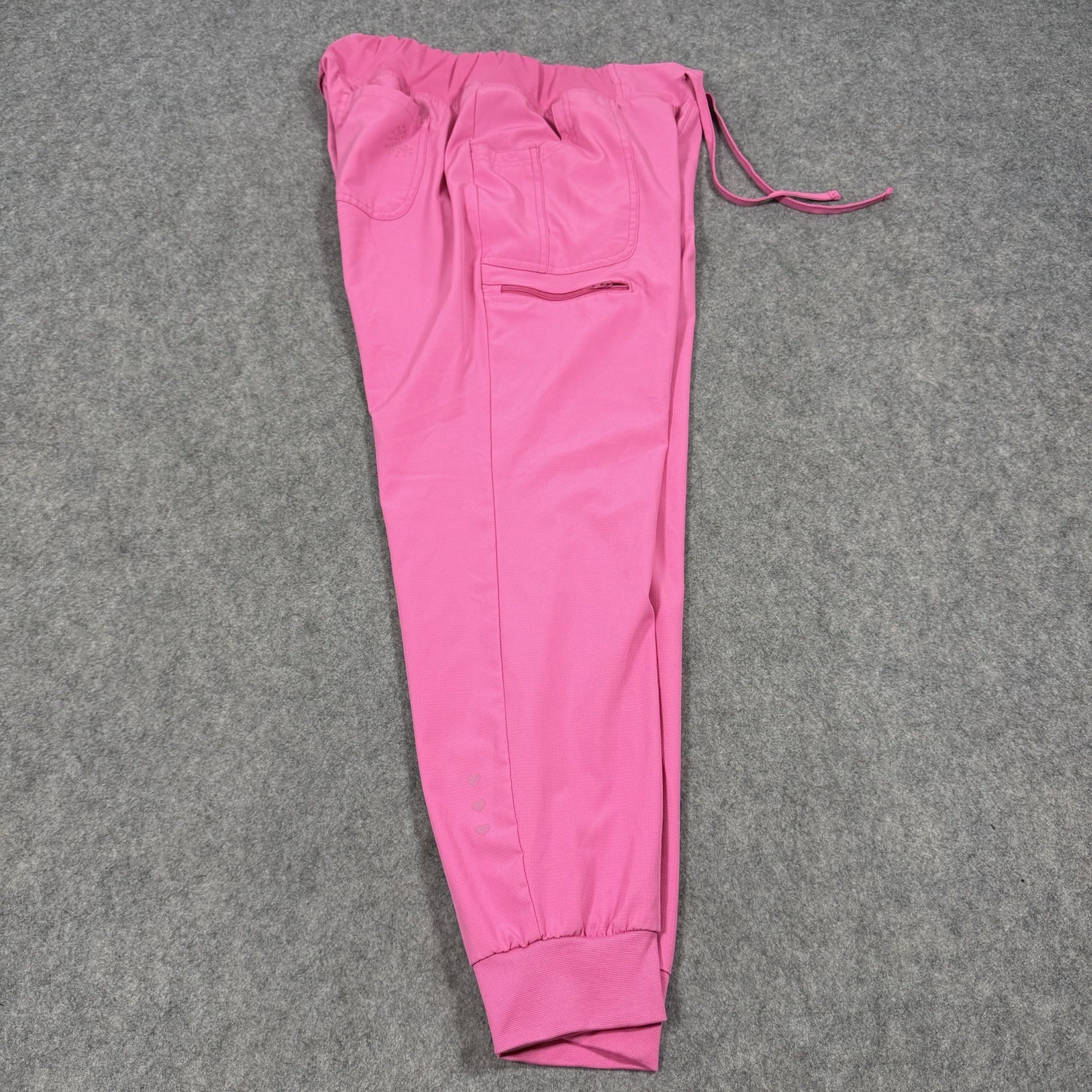 Heart Soul Scrubs Pants Women's Size Large Petite (Actual Fits W34xL29) Hot Pink