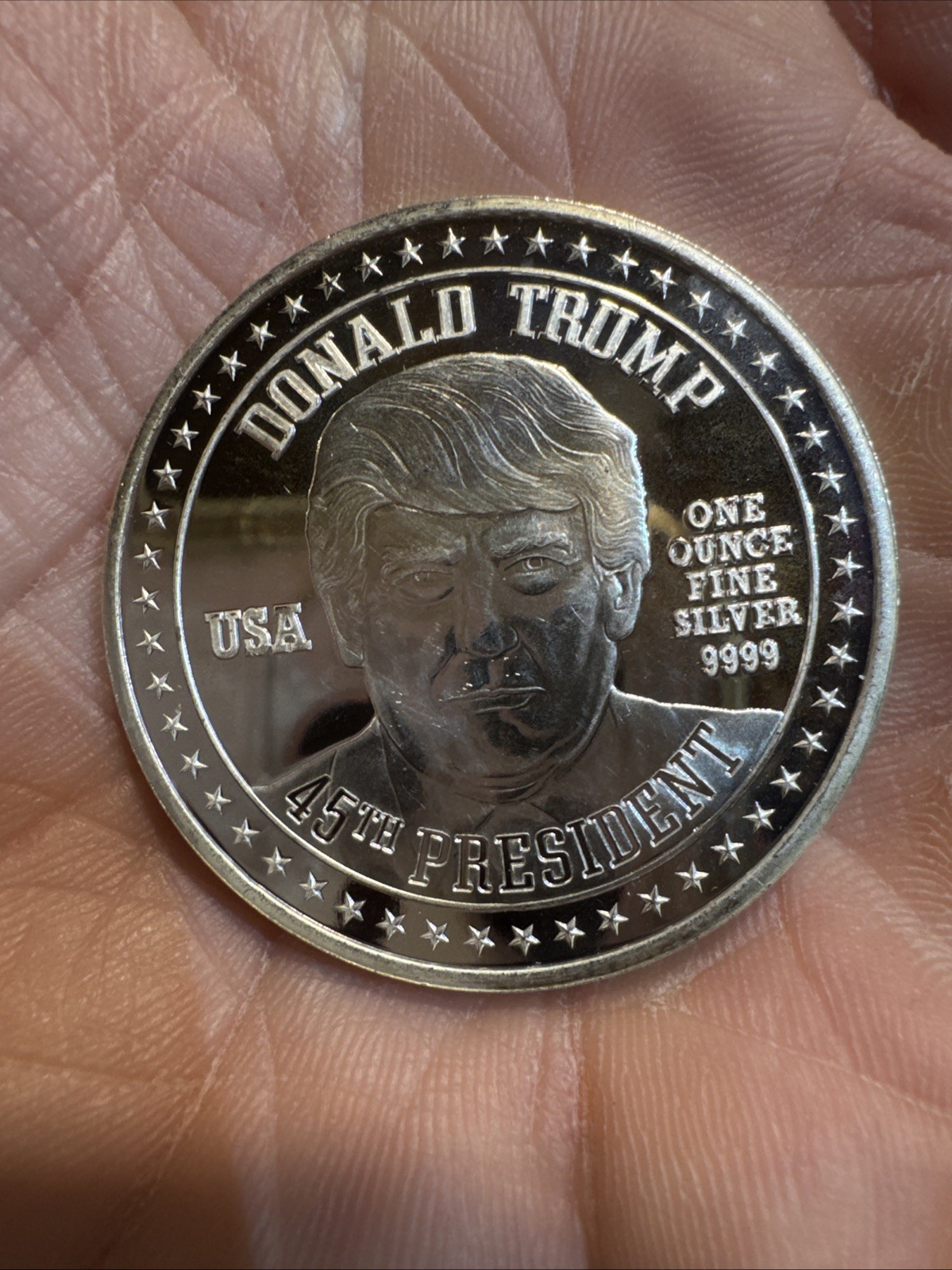Donald Trump Ben Garrison Silver .999 1oz MAGA Coin 45th President
