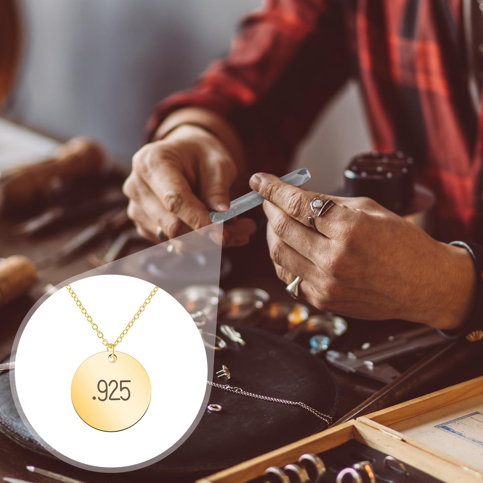 1/4 Jewelry Metal Stamp, 925 Steel Stamp Design Crafts Punch Metal Design