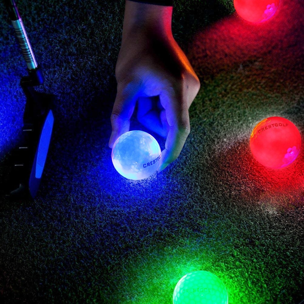 Glow in the Dark Golf Ball, Super Bright Light Up LED Balls , 3 Pack