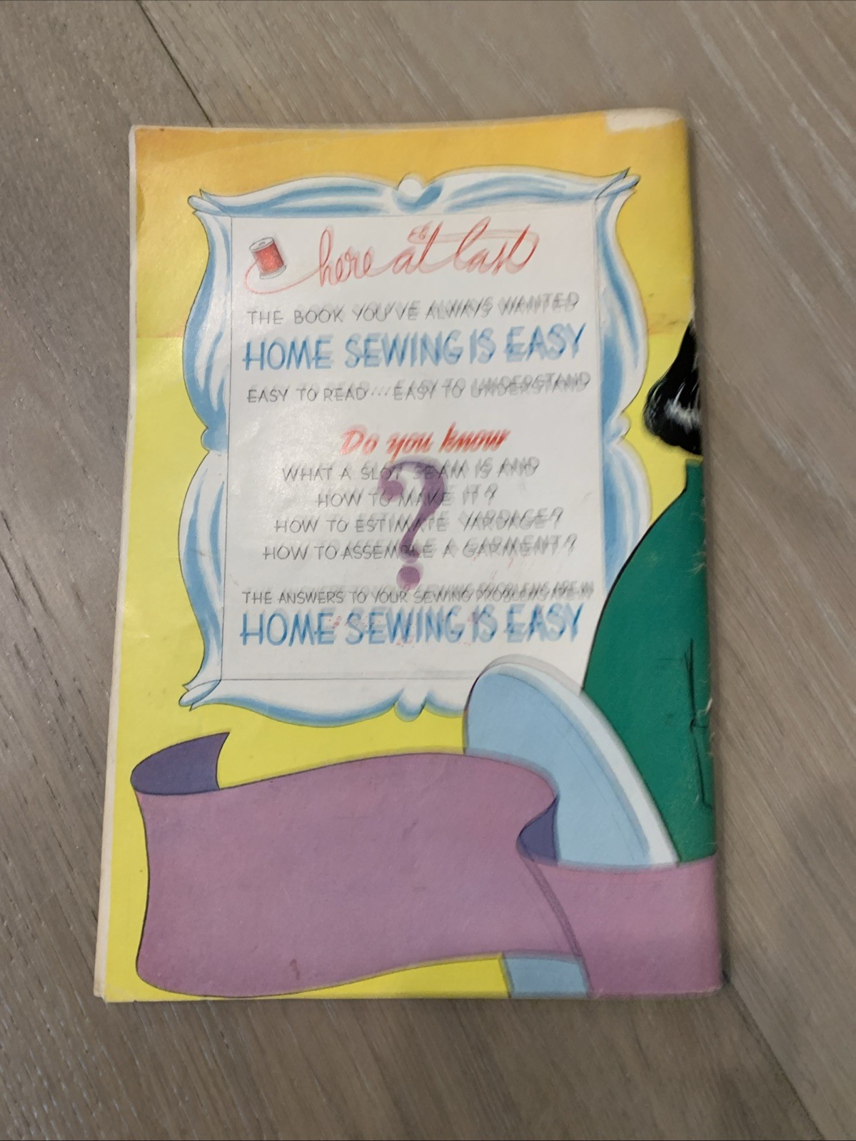 Home Sewing Is Easy Sally Stitch 1950’s Comic Book