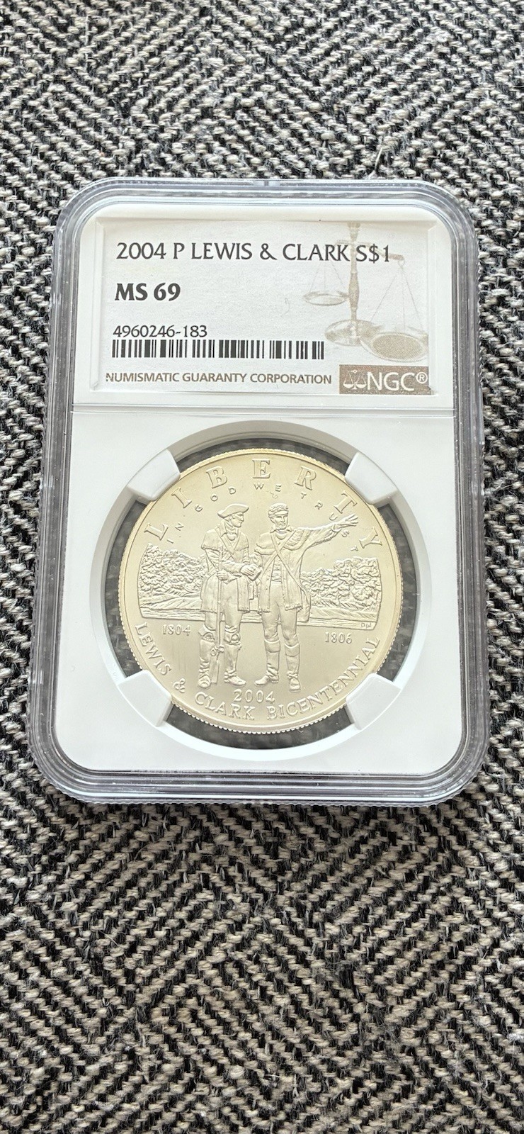 2004-P Lewis and Clark Commemorative Silver Dollar NGC Certified MS69